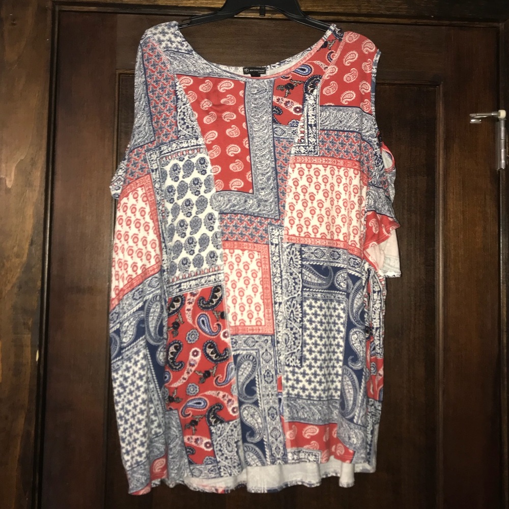 Cold shoulder women's blouse
